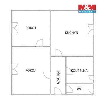 Pronájem bytu 2+1, 45 m² 16