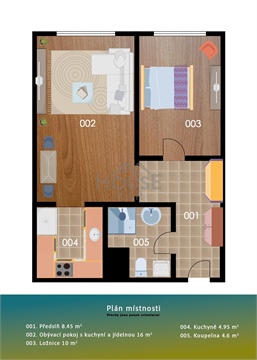 Prodej bytu 2kk, 45 m² 12