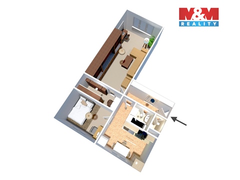 Prodej bytu 2+1, 53 m² 10