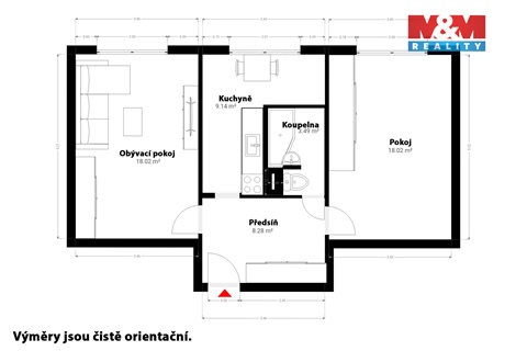 Prodej bytu 2+1, 61 m² - 20