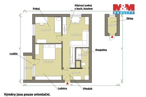 Prodej bytu 2+1, 55 m² 4