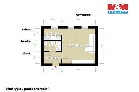 Prodej bytu 1kk, 30 m² - 10