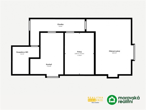 Pronájem bytu 2+1, 55 m² - 6