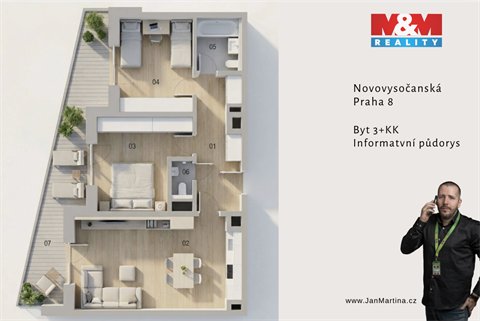 Prodej bytu 3kk, 67 m² - 18