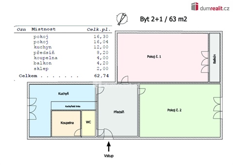 Prodej bytu 2+1, 63 m² 24