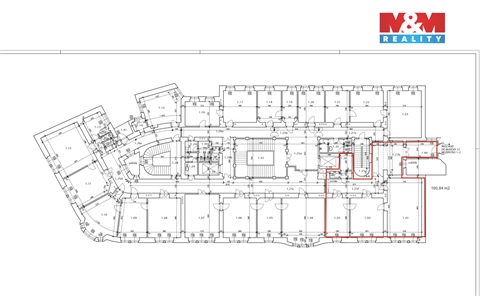 Pronájem kanceláře, 161 m² - 0