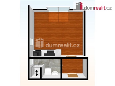 Pronájem bytu 1kk, 36 m² - 4