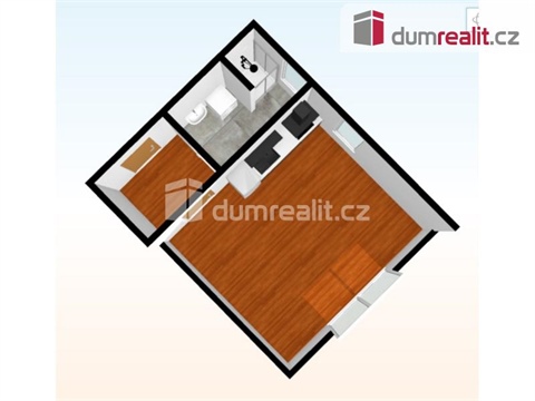 Pronájem bytu 1kk, 36 m² - 8