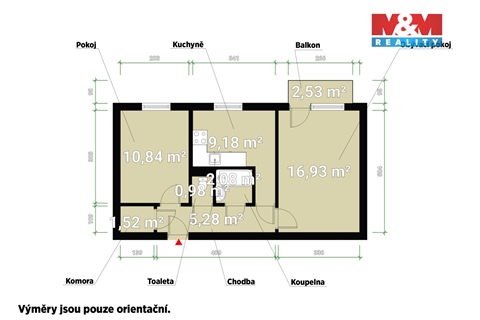 Prodej bytu 2+1, 55 m² - 12