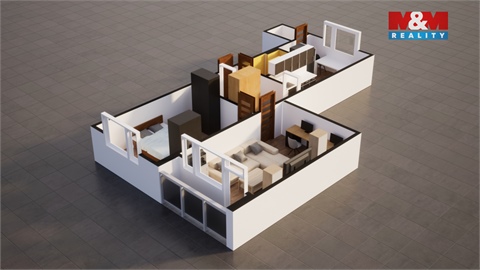 Pronájem bytu 2+1, 59 m² - 8