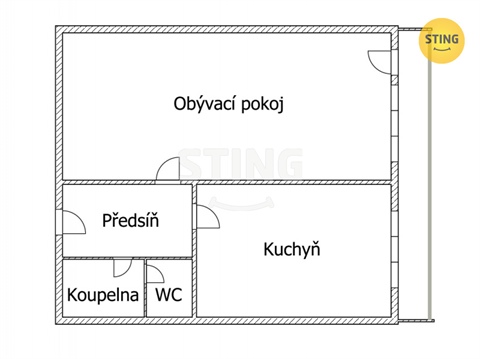Pronájem bytu 1+1, 40 m² - 4