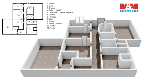 Pronájem obchodních prostor, 174 m² - 16