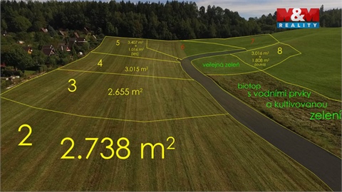 Prodej stavebního pozemku, 2 738 m² - 0