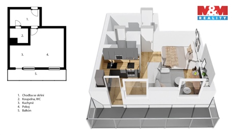Prodej bytu 1kk, 37 m² - 14
