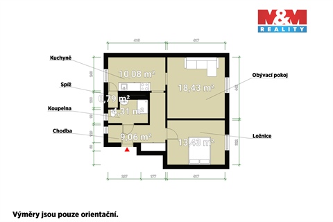Prodej bytu 2+1, 68 m² - 14
