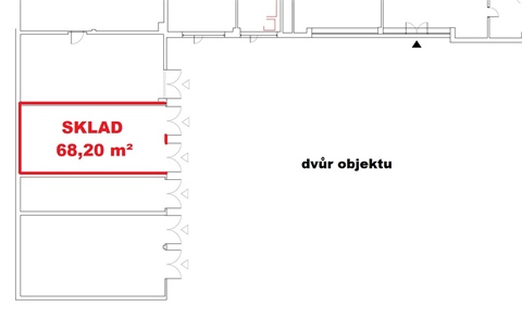 Pronájem skladu / haly, 68 m² 2