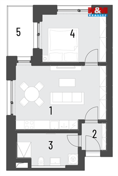 Prodej bytu 2kk, 50 m² - 12