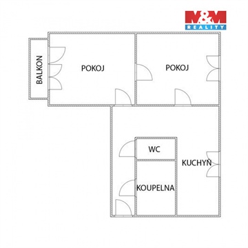 Pronájem bytu 2+1, 56 m² 4