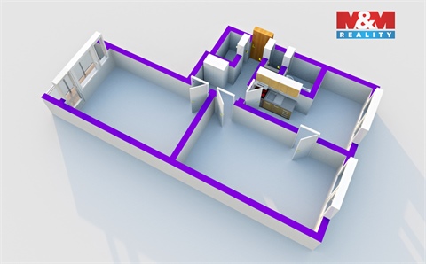 Prodej bytu 2+1, 63 m² - 2