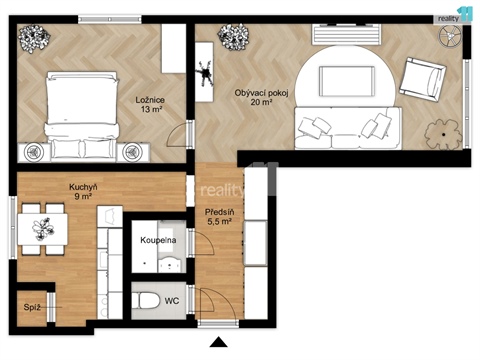 Prodej bytu 2+1, 52 m² 22