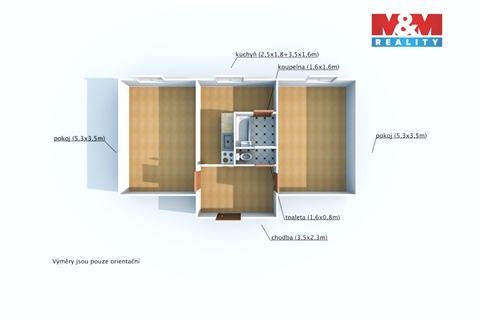 Pronájem bytu 2+1, 60 m² 12