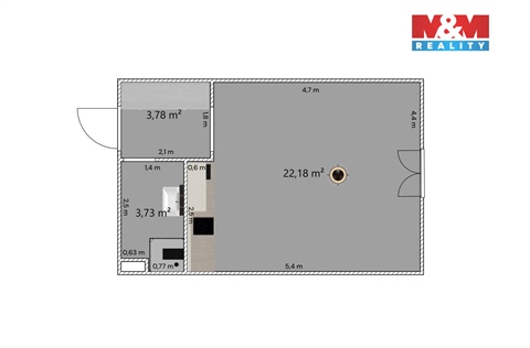 Prodej bytu 1kk, 30 m² - 8
