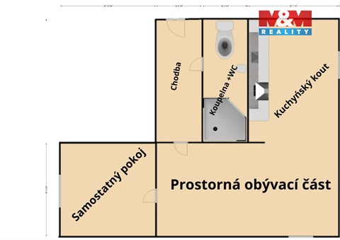 Pronájem bytu 2kk, 56 m² 18