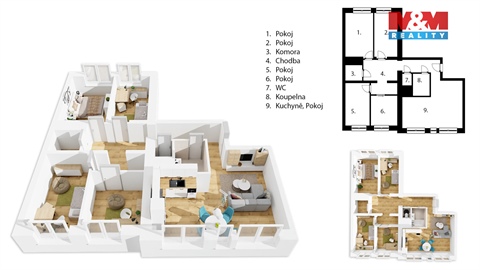 Prodej bytu 5kk, 87 m² - 8