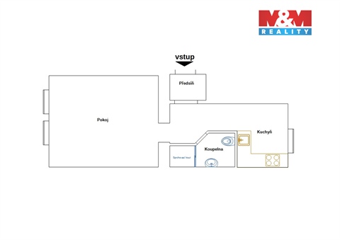 Pronájem bytu 1+1, 35 m² 4
