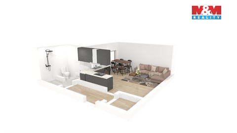 Pronájem bytu 1kk, 33 m² 6