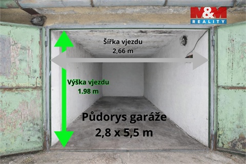 Pronájem garáže, 18 m² - 0