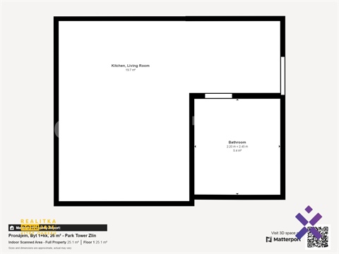 Pronájem bytu 1kk, 26 m² - 8