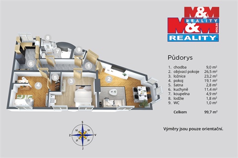 Prodej bytu 3+1, 99 m² 4