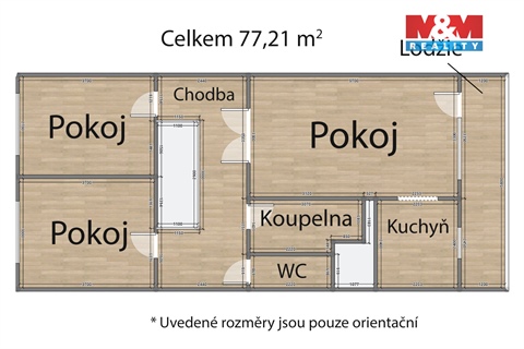 Prodej bytu 4kk, 77 m² 16