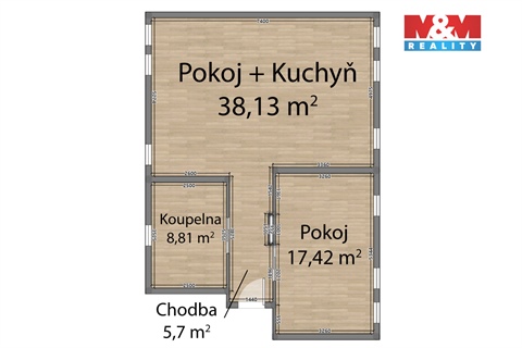 Prodej bytu 2kk, 70 m² 6