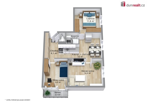 Prodej bytu 3+1, 62 m² - 4