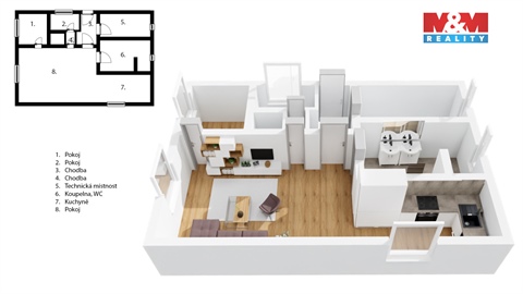 Prodej bytu 3kk, 107 m² - 0