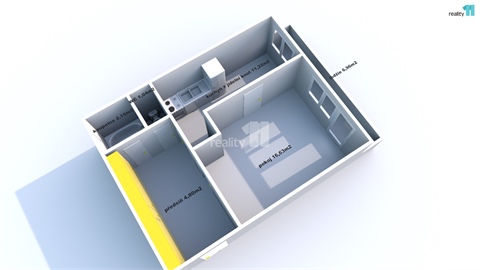 Prodej bytu 1+1, 44 m² 22
