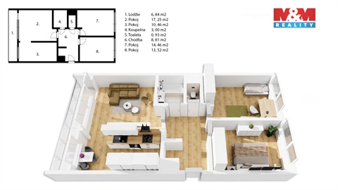 Prodej bytu 3+1, 68 m² 26