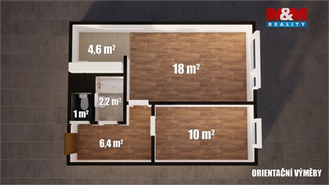 Prodej bytu 2kk, 43 m² - 4