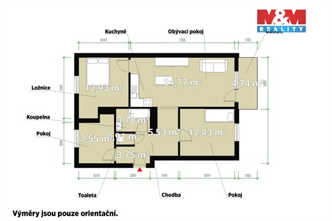 Prodej bytu 4kk, 74 m² 4