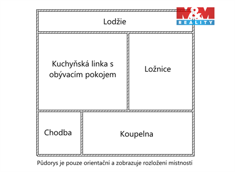 Pronájem bytu 2kk, 46 m² 2