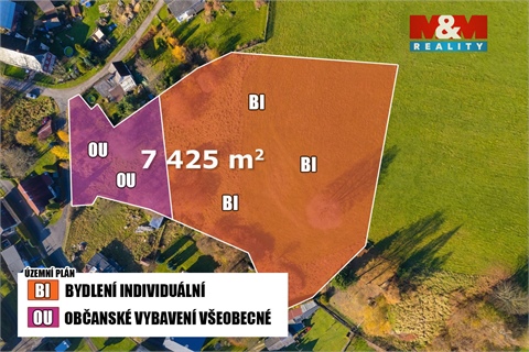 Prodej stavebního pozemku, 8 319 m² - 0