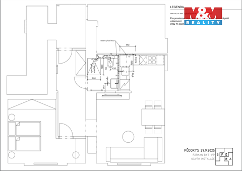 Pronájem bytu 2kk, 55 m² - 0