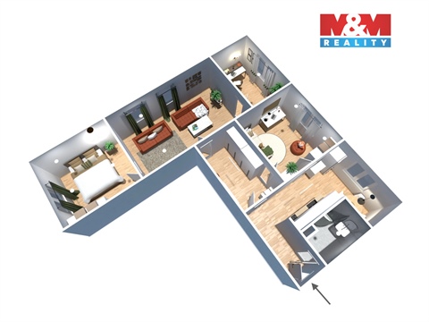 Prodej bytu 4+1, 80 m² 22