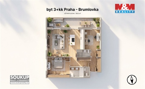 Prodej bytu 3kk, 100 m² 14
