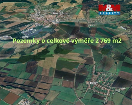 Prodej zemědělské půdy, 2 769 m² - 0