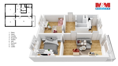 Prodej bytu 3+1, 82 m² - 16