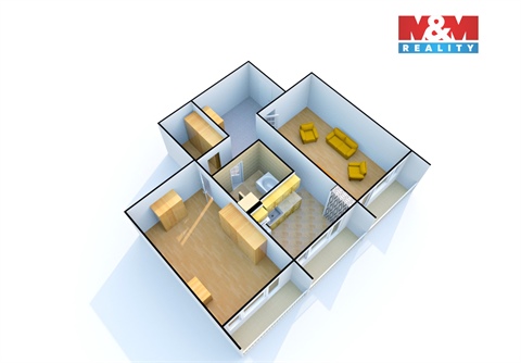 Pronájem bytu 2+1, 74 m² 16