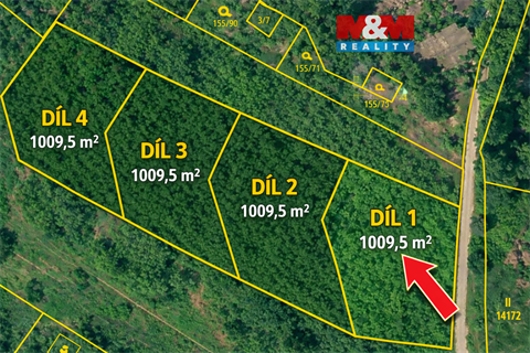 Prodej louky, 1 009 m² 0